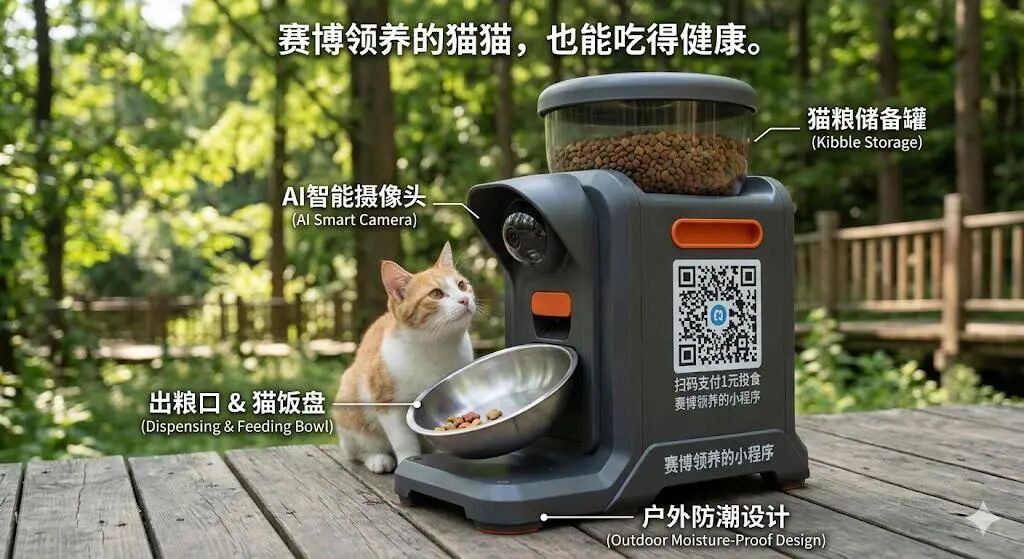 关爱猫猫队 AI 实体设备救助探索项目展示图