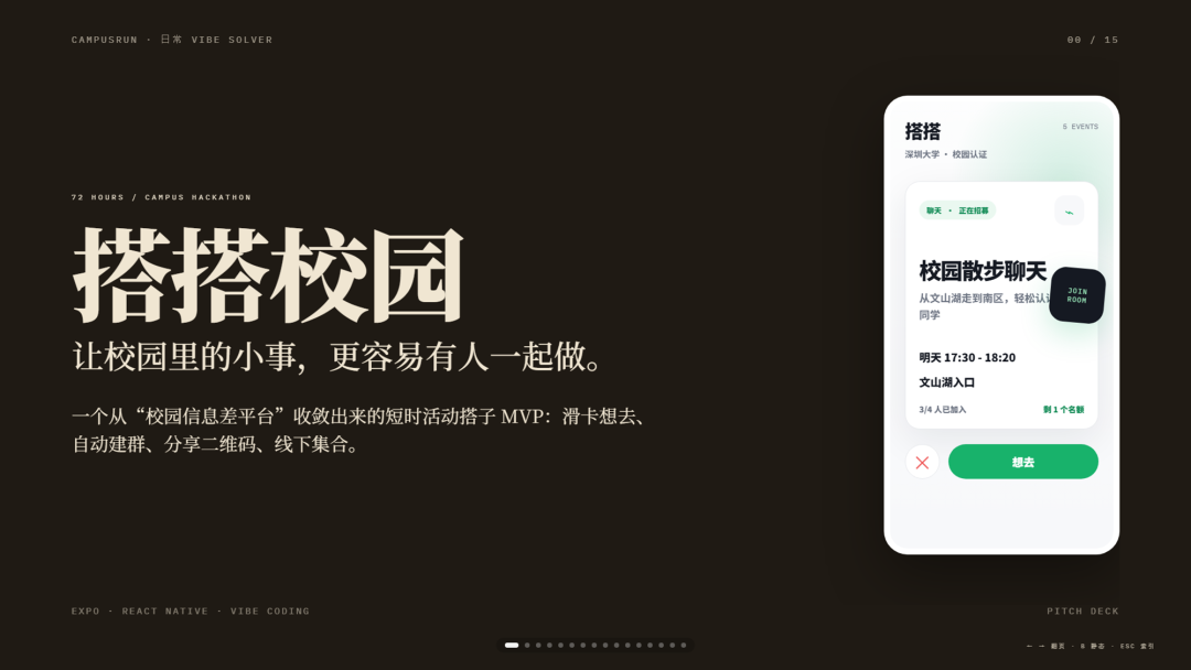 正义必胜队校园临时找搭子工具项目展示图